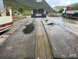 Istrail 3 akslet Low Loader Semi-Trailer with Hydraulic Ra