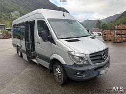 Mercedes-Benz Sprinter minibus with 16+2 seats, approved for 2 w