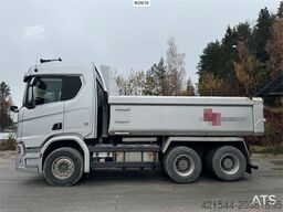 Scania R580 6x4 Tipper Truck with Snow Plow Setup