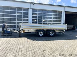 Möslein TTD 19 B  19 t Tandemkipper- Tieflader hydraulischer Klappe Breitbereifung