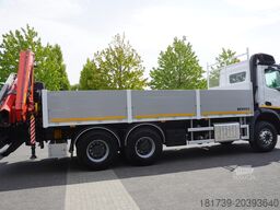 Mercedes-Benz Arocs 2633 flatbed truck / Crane FASSI