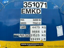 Van Hool 34.600L / 1-comp. + baffles / 20FT swapbody / U...