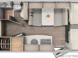 CARADO pro A 464 AUTOMATIK, SAT+TV, NAVI+RFK, MARKISE