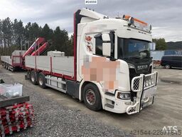 Scania R650 6x4 Crane truck – 23 tm HMF crane
