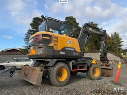 Volvo EW60E Wheeled excavator with tiltrotator and 2 buc