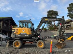 Volvo EW60E Wheeled excavator with tiltrotator and 2 buc
