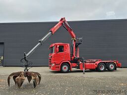 Scania R520 V8 6x2/4 / EPSILON CRANE + HOOKLIFT