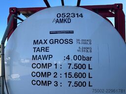 Van Hool 20FT SWAP BODY / 30.600L / 3 comp (7.500L + 15...