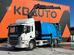 Απορριμματοφόρο Scania P 410 6x2*4 Hiab 188ES-2 / NTM KGH-HB 19 m3