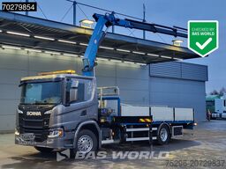 Scania P280 4X2 HMF 1420K-RC Kran Crane Leather seats ...