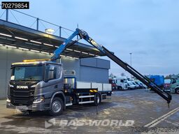 Scania P280 4X2 HMF 1420K-RC Kran Crane Leather seats ...