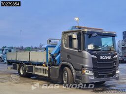 Scania P280 4X2 HMF 1420K-RC Kran Crane Leather seats ...
