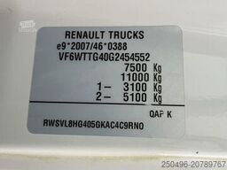 Renault D 7.5 4x2 ONLY 34247 km ! / BOX L=6309 mm