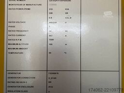CAT XQP310 - Generator 310 kVA Stage V - DPX-18133