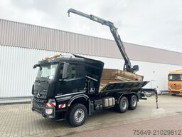 Mercedes-Benz Arocs 3345 K 6x4 Arocs 3345 K 6x4, Heckkran Hiab Jonsered 1300RS79, Bordmatik links, ca. 11m³