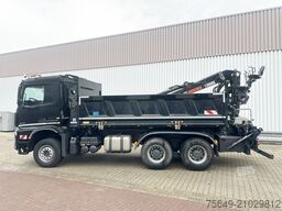 Mercedes-Benz Arocs 3345 K 6x4 Arocs 3345 K 6x4, Heckkran Hiab Jonsered 1300RS79, Bordmatik links, ca. 11m³