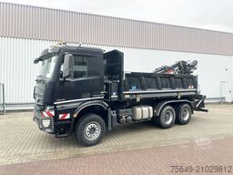 Mercedes-Benz Arocs 3345 K 6x4 Arocs 3345 K 6x4, Heckkran Hiab Jonsered 1300RS79, Bordmatik links, ca. 11m³