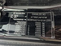 Mercedes-Benz Arocs 3345 K 6x4 Arocs 3345 K 6x4, Heckkran Hiab Jonsered 1300RS79, Bordmatik links, ca. 11m³