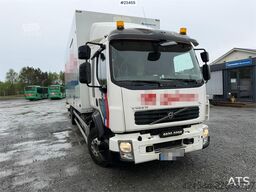 Volvo FL 4x2 box truck with a 1500 kg lift and remote co
