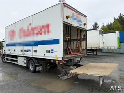 Volvo FL 4x2 box truck with a 1500 kg lift and remote co