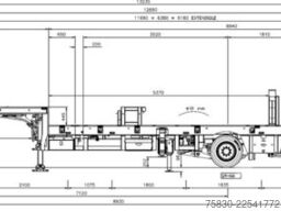 Broshuis 3ABSD / EXTENADABLE / HIAB 95 tm + JIB / ELECTR...