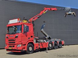 Scania R580 V8 XT 8x2/4 / PALFINGER EPSILON + 25 T HOO...