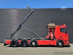Scania R580 V8 XT 8x2/4 / PALFINGER EPSILON + 25 T HOO...