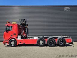 Scania R580 V8 XT 8x2/4 / PALFINGER EPSILON + 25 T HOO...