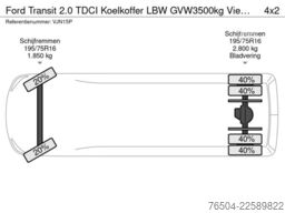 Ford Transit 2.0 TDCI Koelkoffer LBW GVW3500kg Vient...