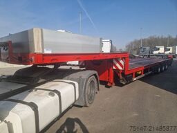 M&V 3-Achs Tieflader 2x Lenkachsen TOP-Zustand
