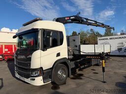 Scania P320 Flatbed-truck + HIAB X-HiPro 162 E4, 2019