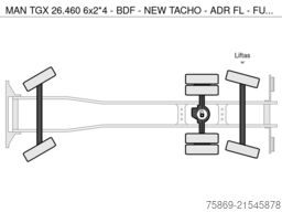 MAN TGX 26.460 6x2*4 - BDF - NEW TACHO - ADR FL - F...
