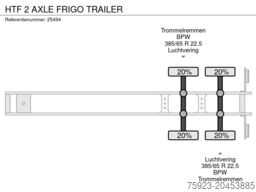 HTF 2 AXLE FRIGO TRAILER