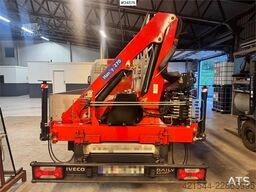 Iveco 50C18 Flatbed Truck with Rear-Mounted HMF Crane –