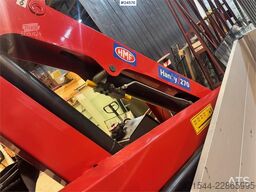 Iveco 50C18 Flatbed Truck with Rear-Mounted HMF Crane –