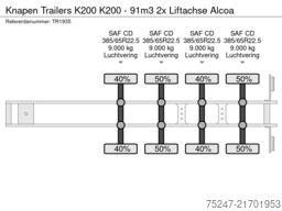 Knapen Trailers K200 K200 - 91m3 2x Liftachse Alcoa