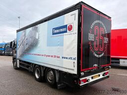 MAN 6X2,tautliner,8 tons vooras, Blatt -luft gefederd