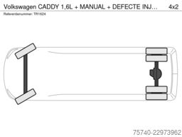 VW CADDY 1,6L + MANUAL + DEFECTE INJECTOREN