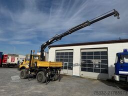 Unimog U 1000 427/10 Kran Hiab 090 KM: 8.600