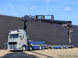 Volvo FH 500 8x2 / HMF 70 tm CRANE + JUMBO TRAILER