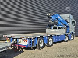 Volvo FH 500 8x2 / HMF 70 tm CRANE + JUMBO TRAILER