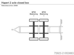 Hapert 2 axle closed box