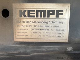 Kempf 3-axle aluminium tipper semi-trailer
