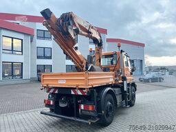 Unimog U400 4x4 U400 4x4, Frontzapfwelle, Kipper, Kran MKG HKL 111a3V, Funk