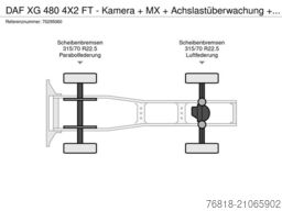 DAF XG 480 4X2 FT - Kamera + MX + Achslastüberwachun