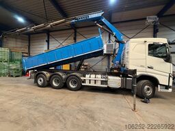 Volvo FH 420 8x4 TRIDEM TIPPER + CRANE HMF 2120 - 4x ...