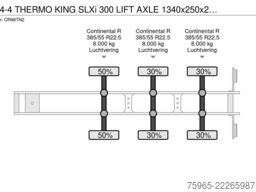 KÖGEL S24-4 THERMO KING SLXi 300 LIFT AXLE 1340x250x27