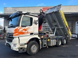 MERCEDES-BENZ AROCS 2846, 6X4/2 KIPPER, HMF 2320K-K5 KRAN,  LENK-LIFTACHSE, EURO 6