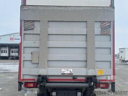 Volvo FE 280 4x2 box truck with full side opening and ta