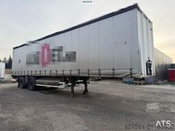 HDR semi-trailer, repair object with a full side o